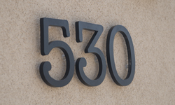modern house numbers 530