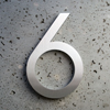 modern house numbers 6