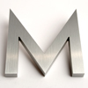 modern house numbers letter M