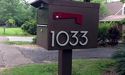 mailbox modern house numbers 1033