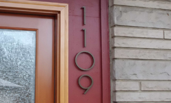 modern house numbers bronze 1109555
