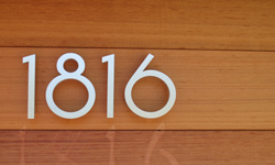 contemporary modern house numbers