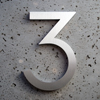 modern house numbers 3