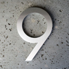 modern house numbers 9