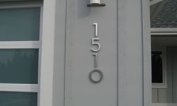Modern house numbers Canada
