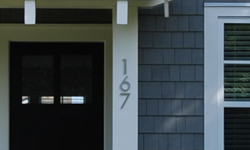 modern house numbers aluminum 167