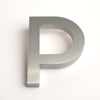 modern house numbers letter P